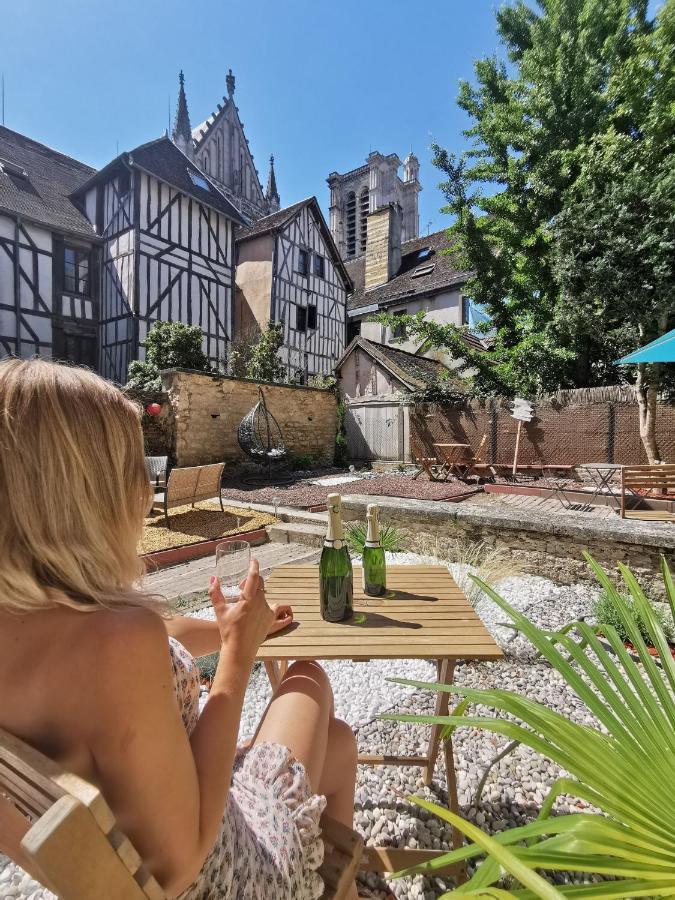 Ferienwohnung L'Oiseau De La Cathedrale - Calme - Jardin - Wifi Troyes Exterior foto