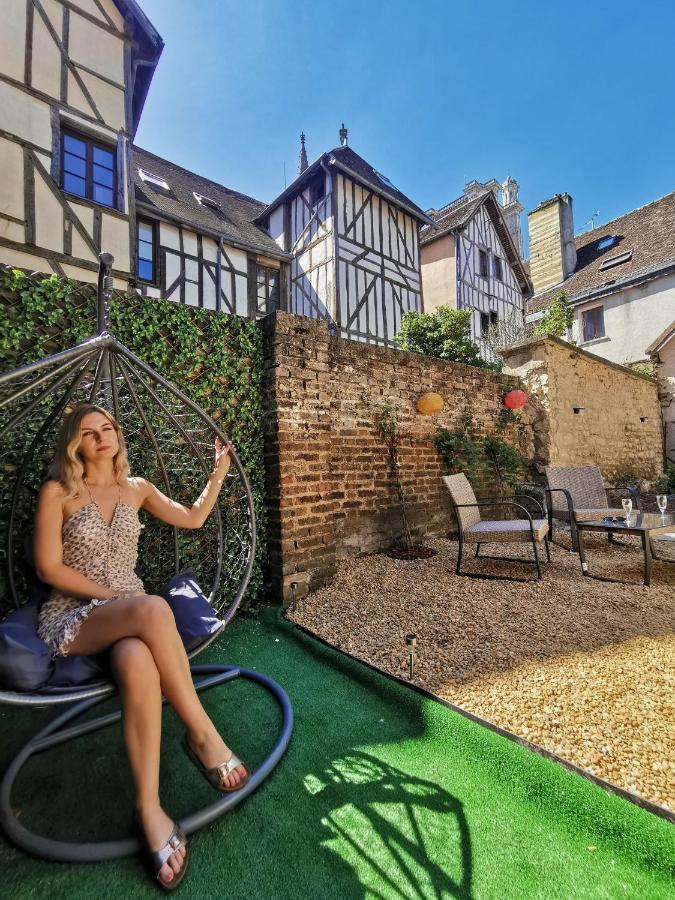 Ferienwohnung L'Oiseau De La Cathedrale - Calme - Jardin - Wifi Troyes Exterior foto